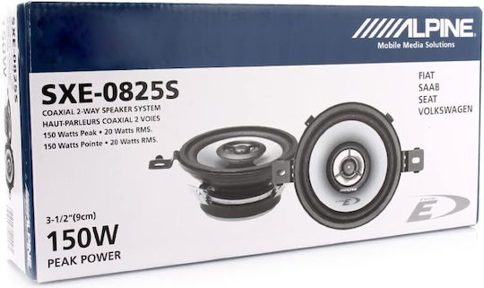 Alpine Σετ Ηχεία Αυτοκινήτου Ομοαξονικά 3.5" με 20W RMS (2 Δρόμων)