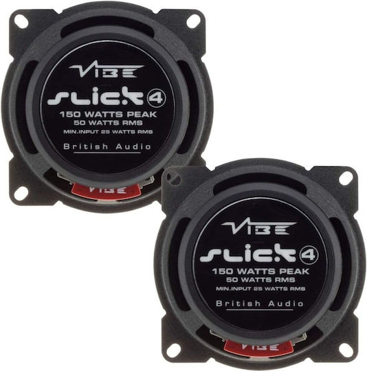 Vibe Audio Slick 4 Σετ Ηχεία Αυτοκινήτου 4" με 50W RMS (2 Δρόμων)