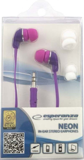 Esperanza Ακουστικά Ψείρες In Ear EH147 Μωβ