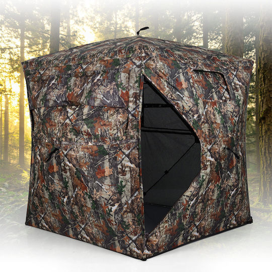 Costway Camping Tent Transparent 3 Seasons for 4 People 147x147x170cm
