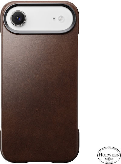 Nomad Rustic Back Cover Leather / Silicone 1.15mm Brown (iPhone Air)