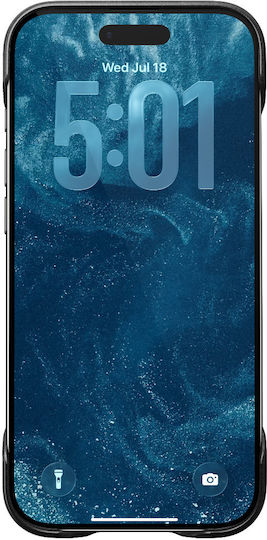 Nomad Back Cover Δερμάτινο / Σιλικόνης Μαύρο (iPhone Air)