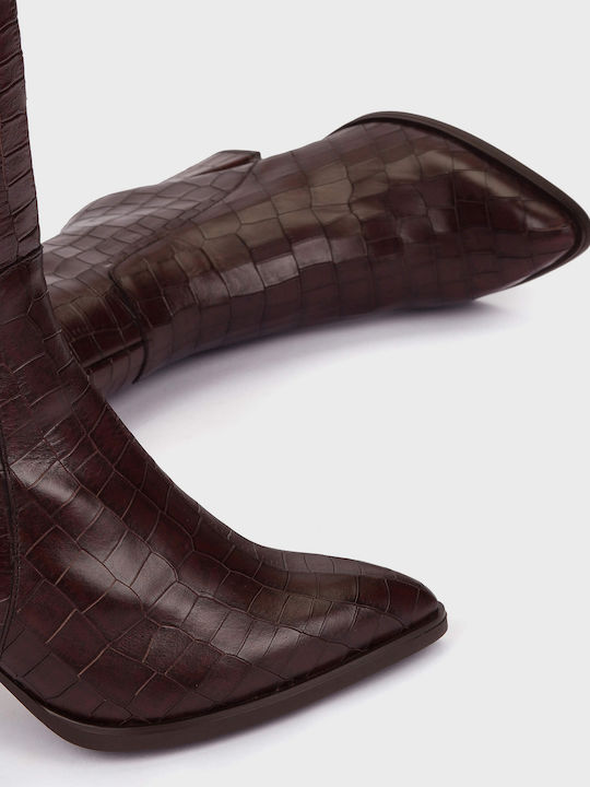 Cizme dama Burgundy