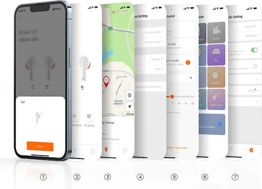 Baseus Bowie M2 In-ear Bluetooth Handsfree Earphones with Charging Case White