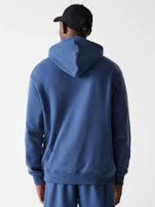 Φούτερ με Κουκούλα Navy Blue