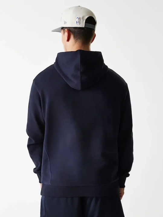 Graphic Φούτερ με Κουκούλα Navy Blue