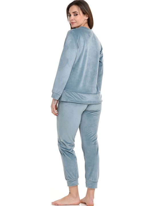 Zen by Daisy Winter Women's Pyjama Set Light Blue
