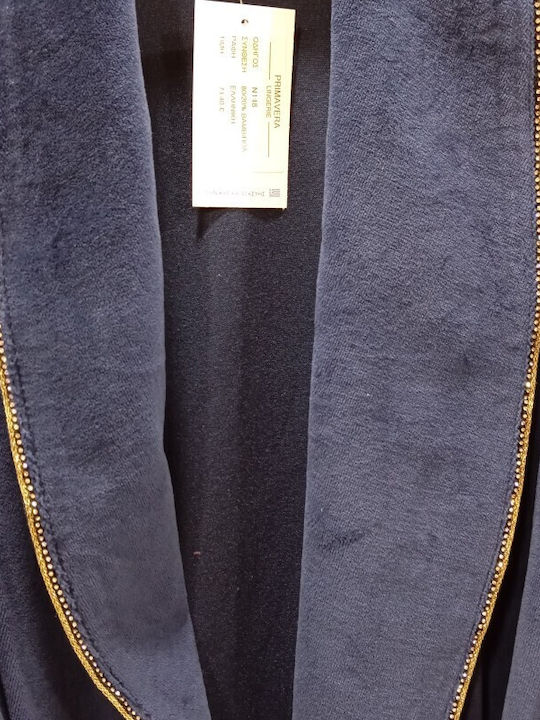Primavera Winter Women's Robe Blue