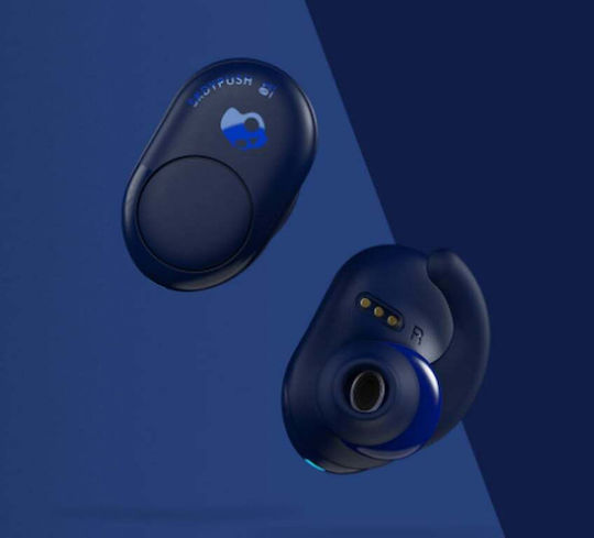Skullcandy Push In-ear Bluetooth Handsfree Ακουστικά με Αντοχή στον Ιδρώτα και Θήκη Φόρτισης Μπλε
