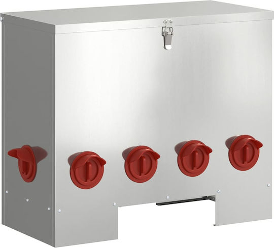 vidaXL Feeder for Chickens and Poultry with Capacity 8.08kg 60.5x29x51cm.