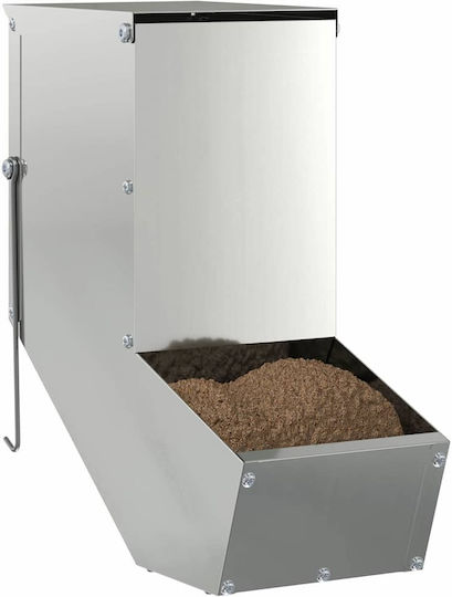 vidaXL Metal Feeder for Rabbits with Capacity 1kg 17.5x26x28.5cm.