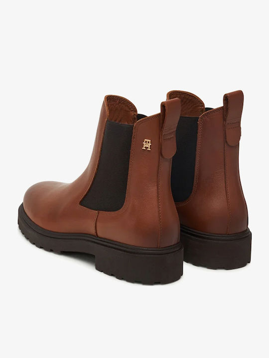 Leather Women's Chelsea Boots Tabac Brown