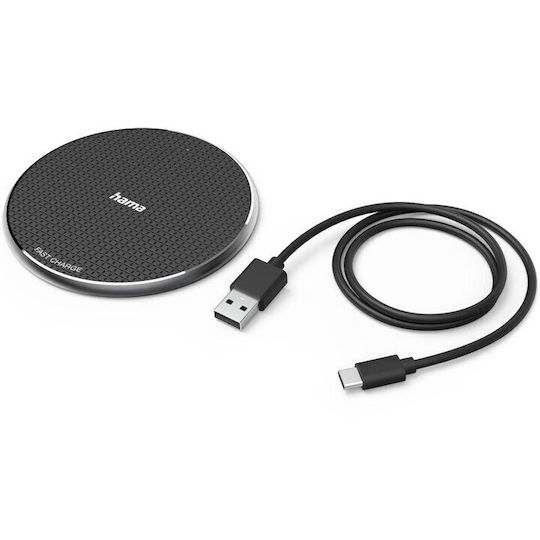 HAMA Încărcător Wireless (Qi Pad) 10W Quick Charge 3.0 Negruς (QI-FC10)