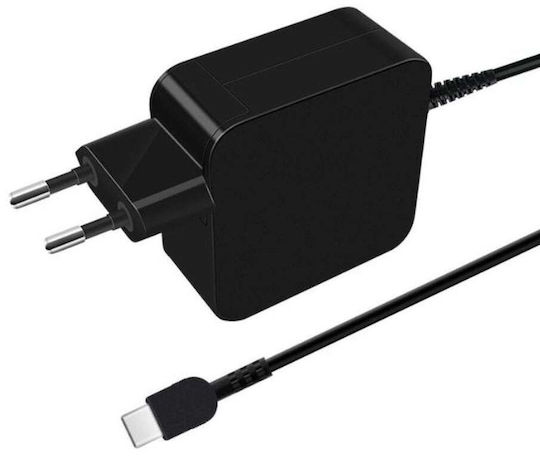 CoreParts Charger with Built-in Cable USB-C 65W Power Delivery Blacks (MBXUSBC-AC0002)