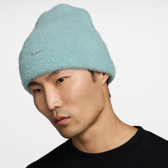 Peak Beanie Unisex Σκούφος Πλεκτός σε Τιρκουάζ χρώμα
