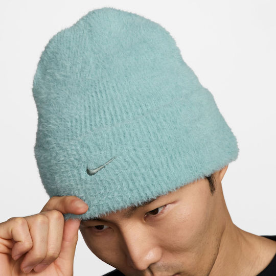Peak Beanie Unisex Σκούφος Πλεκτός σε Τιρκουάζ χρώμα
