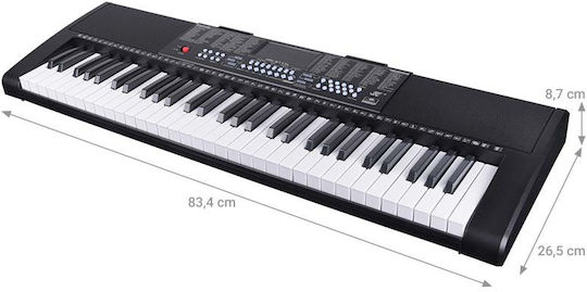 Mk Keyboard 2117L with 61 Keys with Music Stand Black