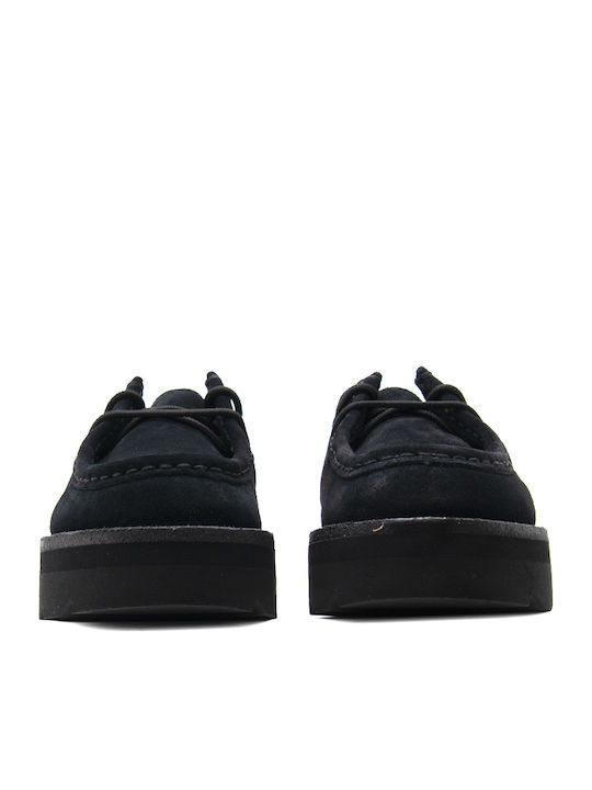 Clarks Suede Leather Women's Moccasins in Black Color