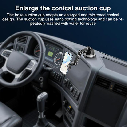 Yesido Car Mobile Mount with Adjustable Hooks Black