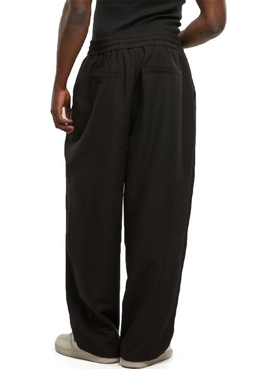 Trousers Elastic in Baggy Line Black