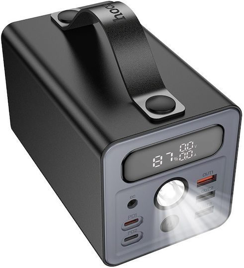 Hoco J138 Power Bank 60000mAh 22.5W with 3 USB-A Ports and 2 USB-C Ports Power Delivery / Quick Charge 3.0 Black