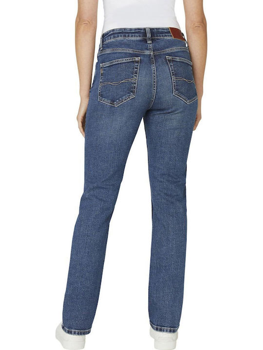 Women's Jean Trousers in Straight Line Blue