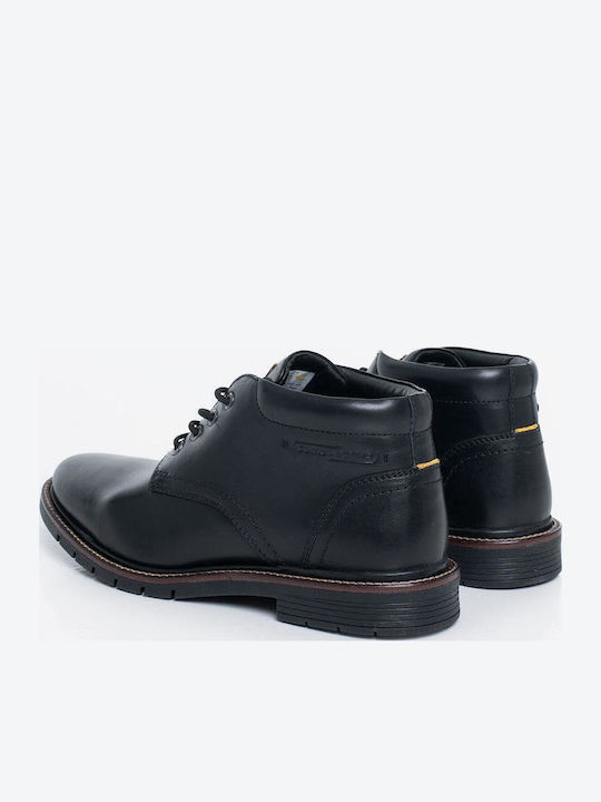 Leder Schwarz Herrenstiefel