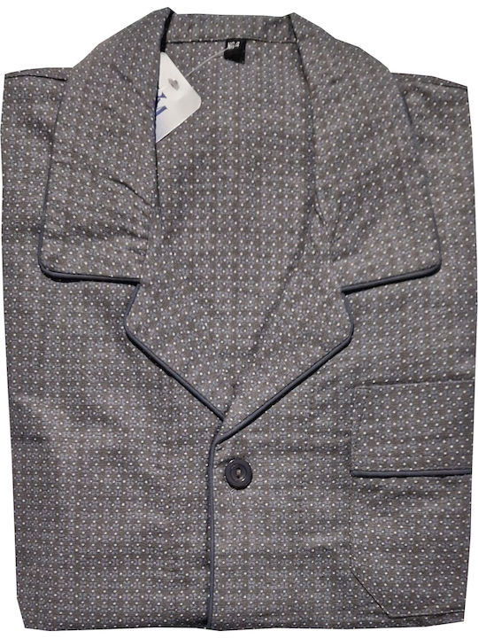 My pyjama Χειμερινή Ανδρική Πιτζάμα Γκρι