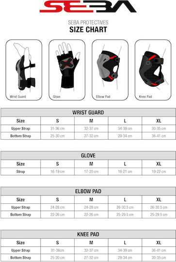 Seba Protective Pack X2 Glove & Knee Zip