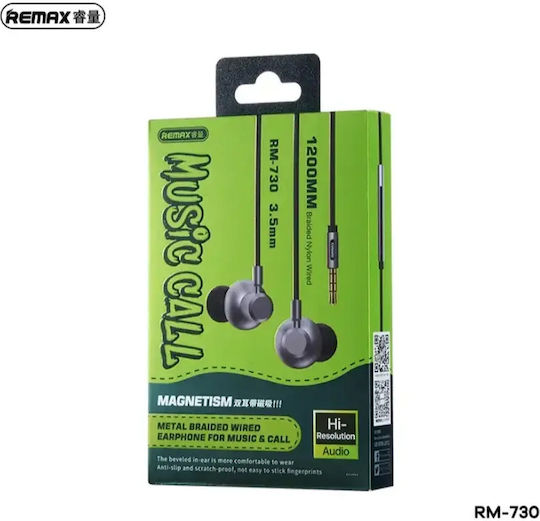Remax Earbuds Handsfree with 3.5mm Connector Black