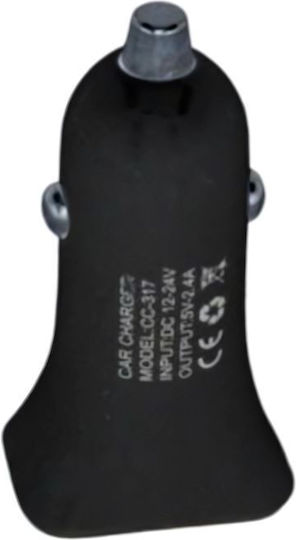 Treqa Auto-Ladegerät 20W 2.4A mit Anschlüssen: 1xUSB 1xType-C