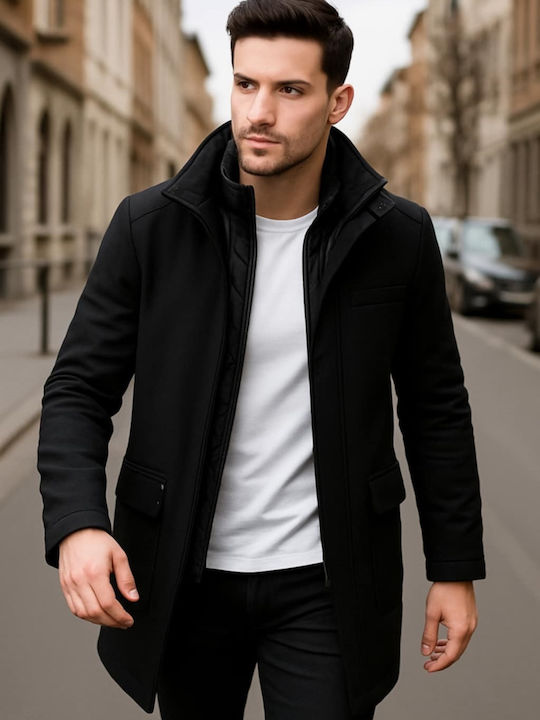Herren Mantel Black