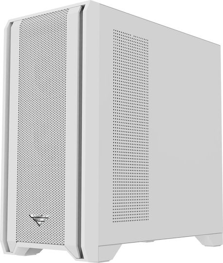 Preyon Nest Windy Gaming Midi-Turm Computergehäuse mit Seitenfenster Weiß