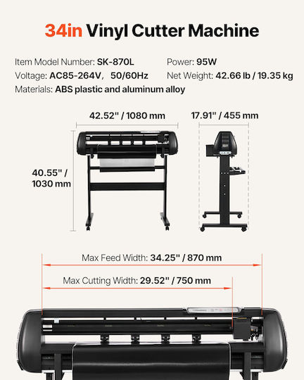 Vevor Office Cutting Machine 87cm