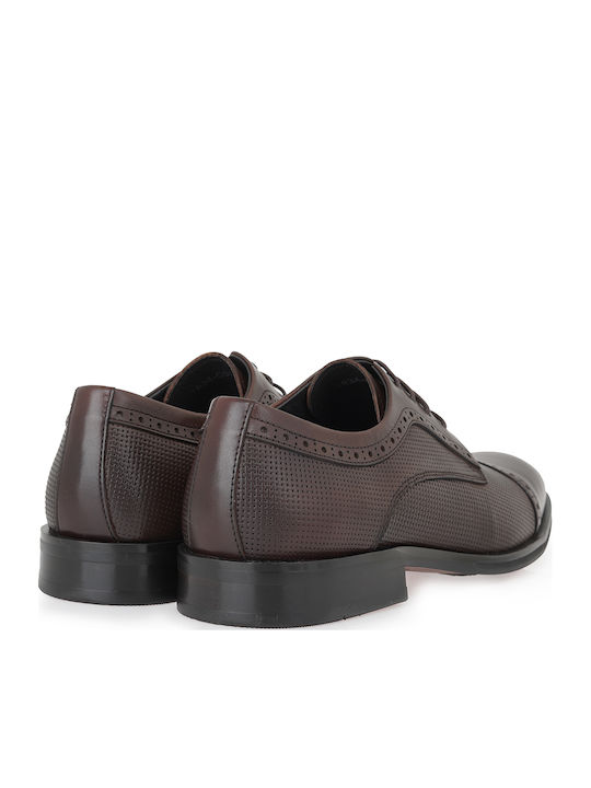 Δερμάτινα Ανδρικά Oxfords Καφέ
