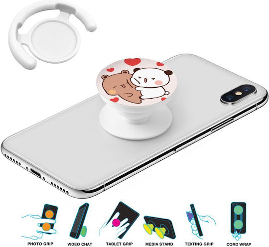 Bubu & Dudu Phone Holders Stand Λευκό Βάση Στήριξης Κινητού Στο Χέρι