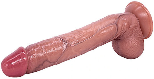 Smd Neon Grande Premium Realistic Dildo 27cm Realistic Penis Replica With Scrotum Suction Cup Caramel