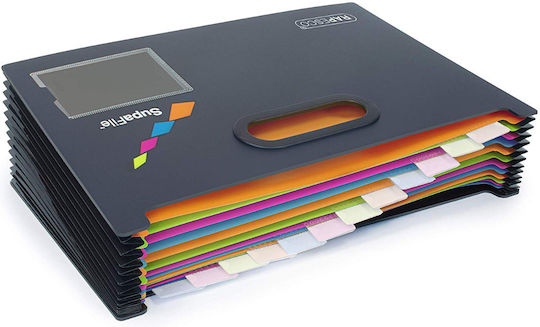 Rapesco A4 Supafile Desktop Expanding File Organiser Germ Savvy 13 Parts 1489