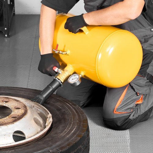Vevor Φυσητήρας Στεφάνης Ελαστικών 10 Gal 37,9 L Βαρύ Καθήκον Εργαλείο Φυσητήρα Στεφάνης Ελαστικών Λειτουργική Πίεση 87-116 Psi Φυσητήρας Αέρα Atv Τρακτέρ Pickup Φορτηγό Jeep Rv Utv Κίτρινο