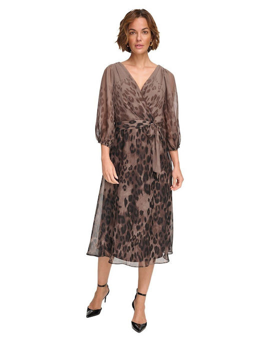 Wrap Dress Brown DD3GI70A BNM