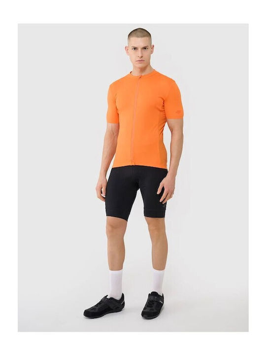 4F Fahrradtrikot Männer Kurze Ärmel Fahrradtrikot Straße Orange