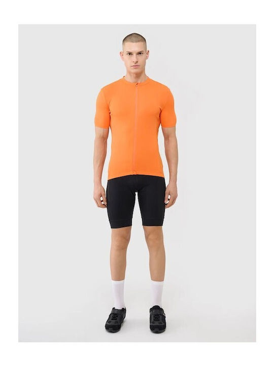 4F Fahrradtrikot Männer Kurze Ärmel Fahrradtrikot Straße Orange