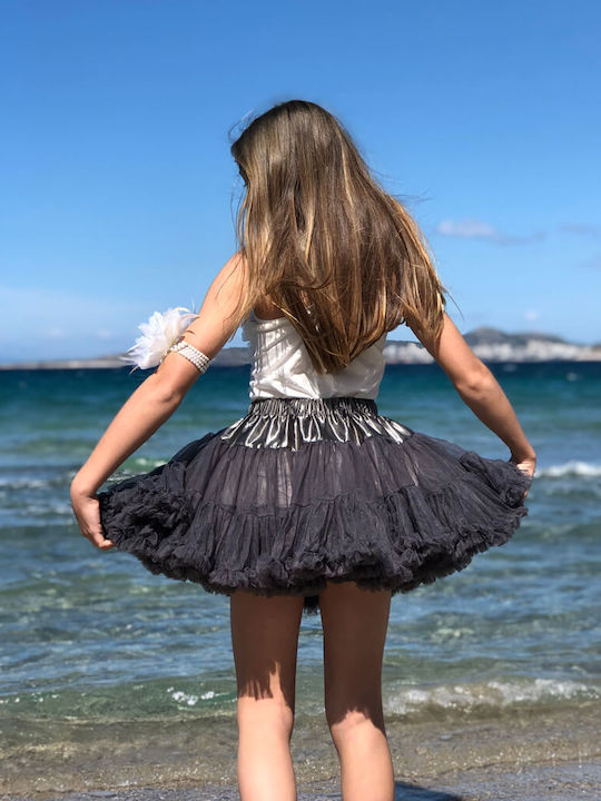 Kids Skirt Tulle Tullein Gray