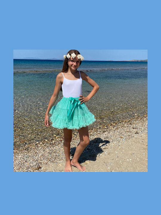 Kids Skirt Tulle Tulle Green