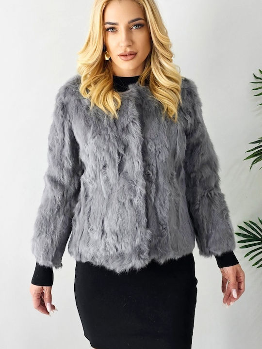 Frauen Pelz Gray