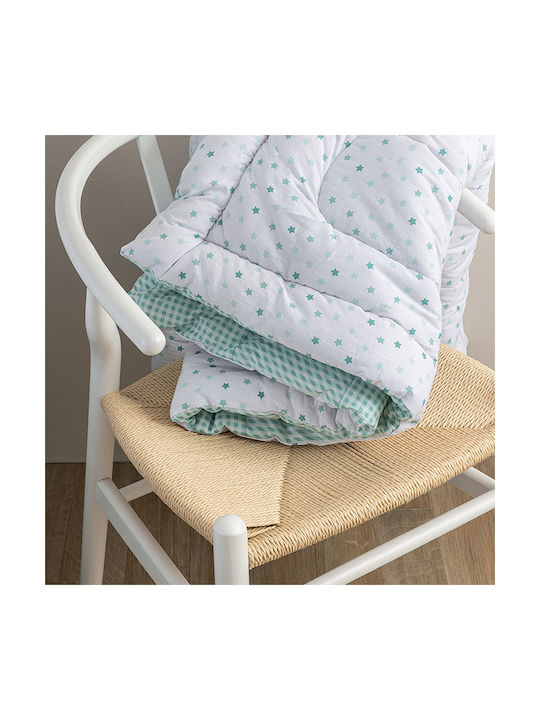 Palamaiki Kids Duvet Set Double Sided Single with Pillowcase Bon Bon Aqua 160x240cm