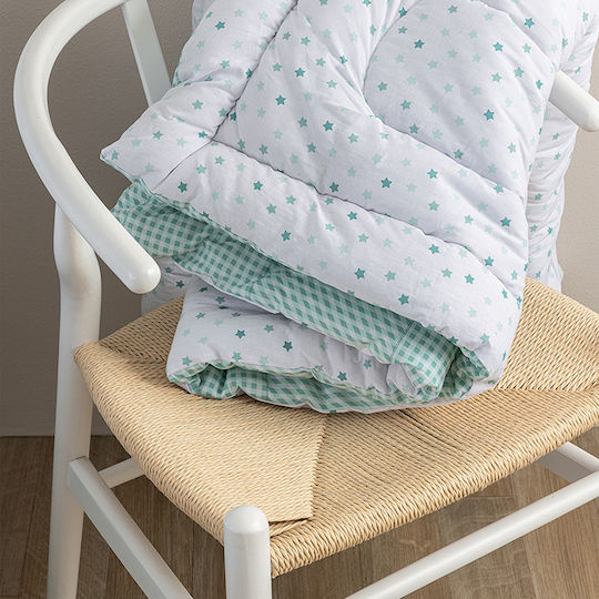 Palamaiki Kids Duvet Set Double Sided Single with Pillowcase Bon Bon Aqua 160x240cm
