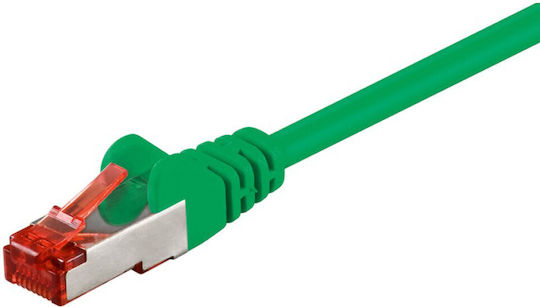 Goobay S/FTP Cat.6 (Gigabit) Καλώδιο Δικτύου Ethernet 0.25m Πράσινο