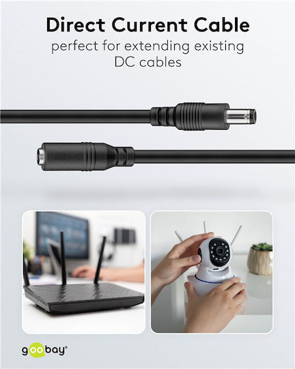 Goobay DC - DC Cable 5m Black (76671)