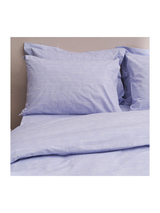 Charalambidis Textiles Salonica Κουκκίδες Σετ Σεντόνια Υπέρδιπλα 220x260εκ. Λιλά (4τμχ)